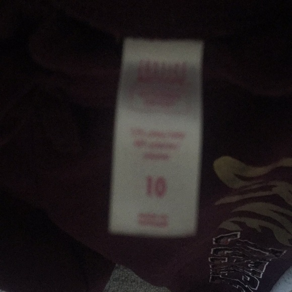 Maroon purple sweatpants with strips - Picture 4 of 6